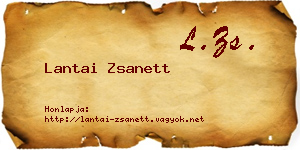 Lantai Zsanett névjegykártya