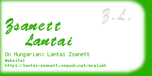 zsanett lantai business card